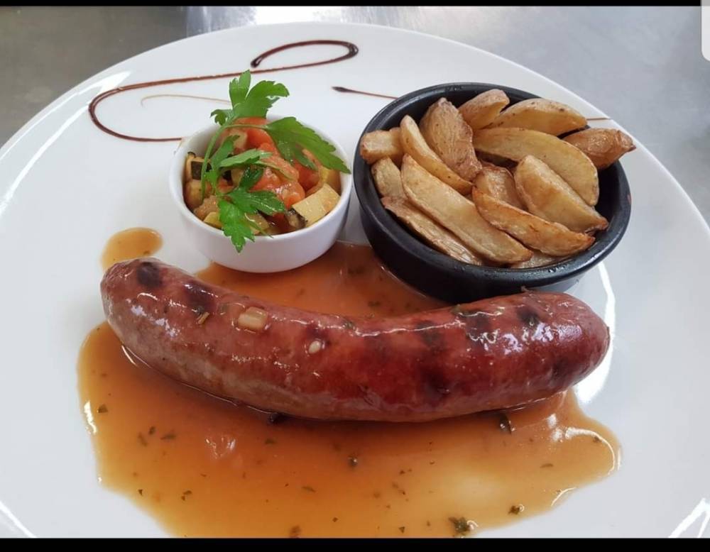 saucisse frite
